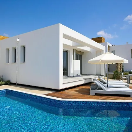 Villa Luxury Cyprus Aqua Private Pool Sea View 2 Bdr Paphos
