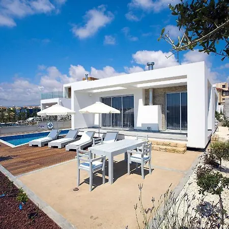 Luxury Cyprus Aqua Private Pool Sea View 2 Bdr Paphos